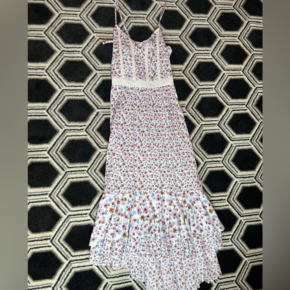 Spring floral dress with adjustable straps, small